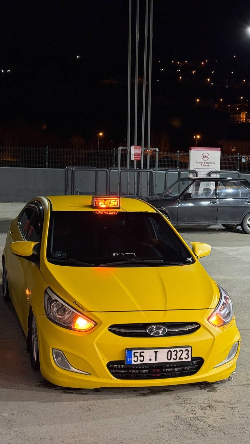 55 T 0323 Samsun taksi gece